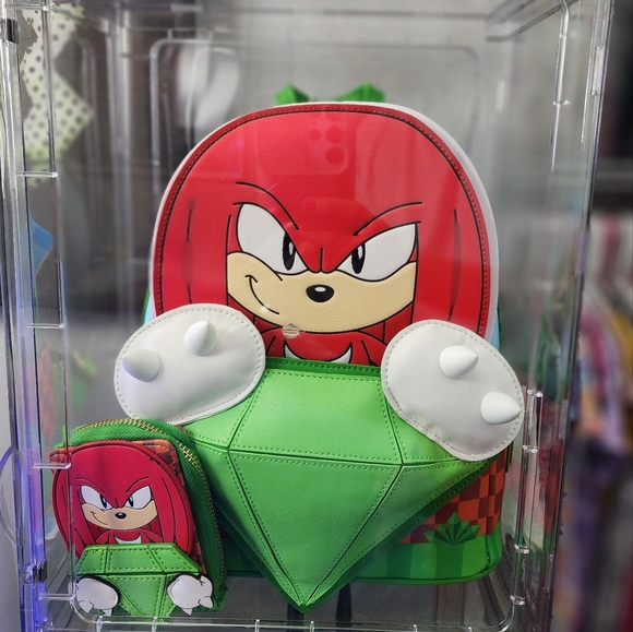 Loungefly Knuckles Sonic The Hedgehog Mini Backpack Limited Edition - Picture 1 of 13